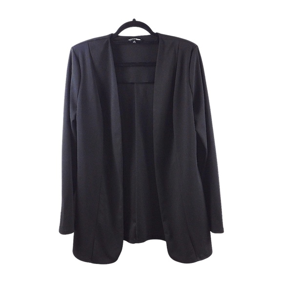 Fashion Nova Black Lounge Blazer & Pants Set | Size XL - Picture 3 of 8